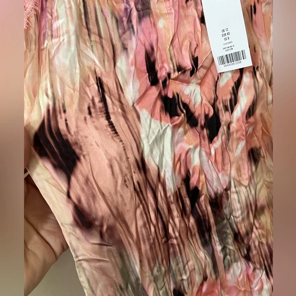 NWT Topshop Mini Lace Crinkle Dress Women’s Size 8 - Picture 7 of 16